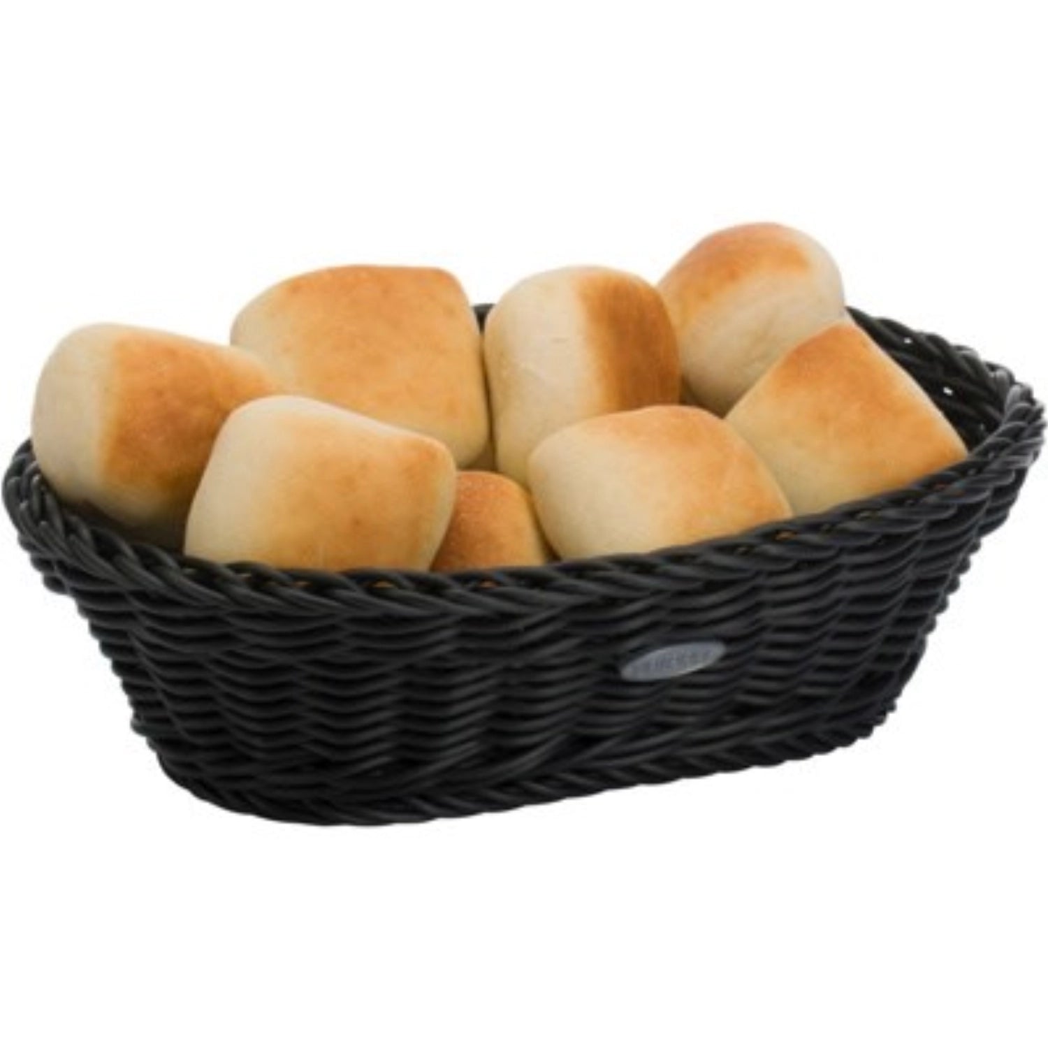 Panier de table ovale, noir, 23,5x16x6,5cm