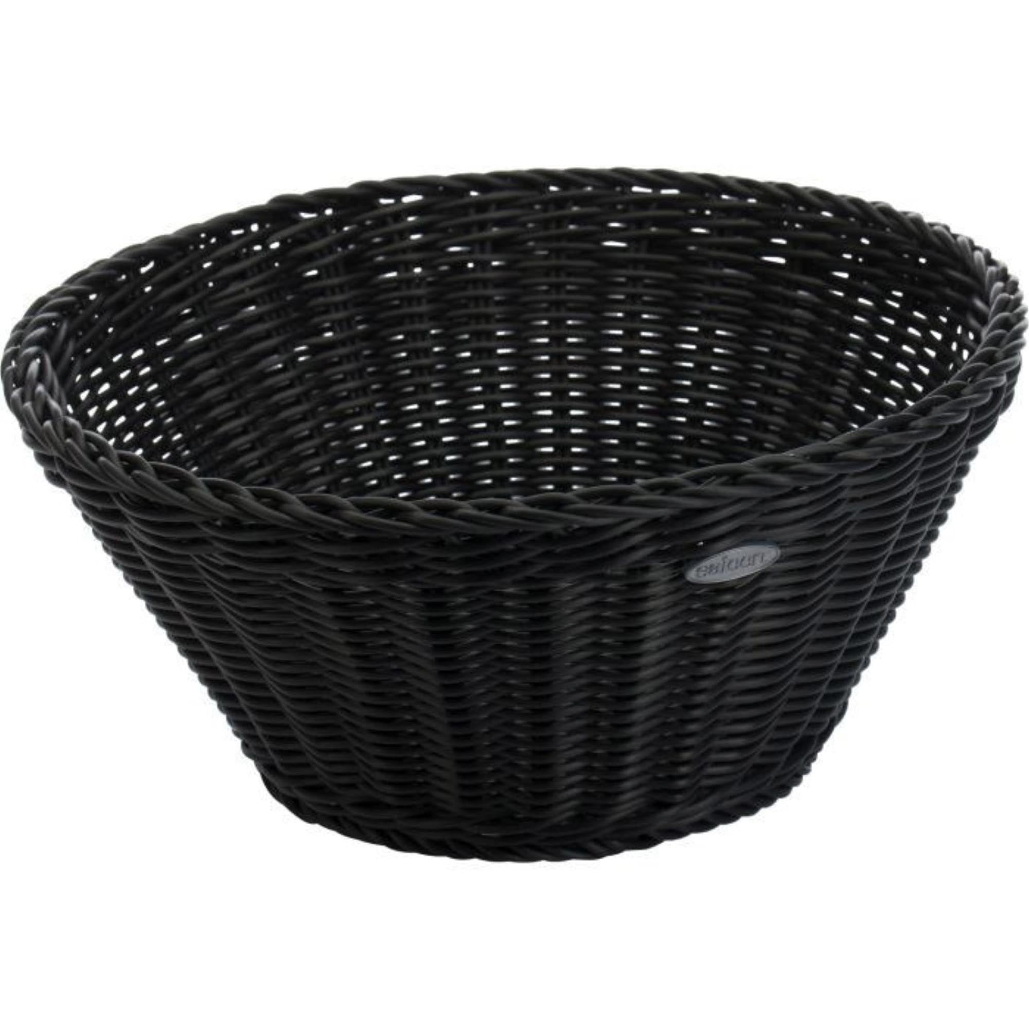 Runder Brotkorb von Westmark in elegantem Schwarz (18x10cm) aus langlebigem Polypropylen. Ideal für Brot, Brötchen und stilvolle Tischpräsentation.