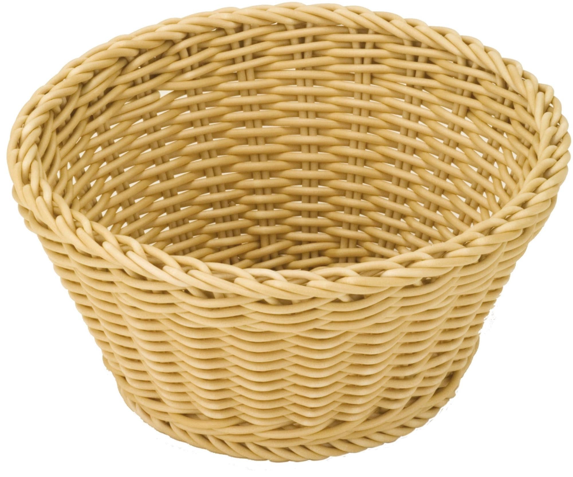 Korb rund, h-beige, 18x10cm in Beige präsentiert im Onlineshop von KAQTU Design AG. Aufbewahrungsbehälter ist von Westmark