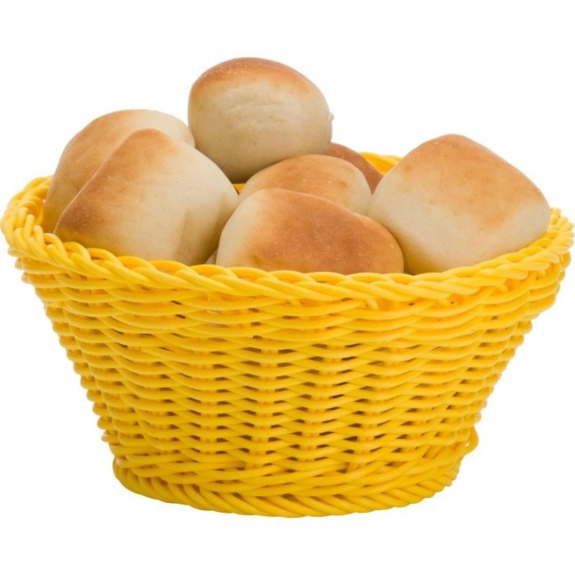Runder Korb von Westmark in z-gelb, Maße 18x10cm. Perfekt für Brot, Obst oder Dekoration. Praktisch und vielseitig einsetzbar.