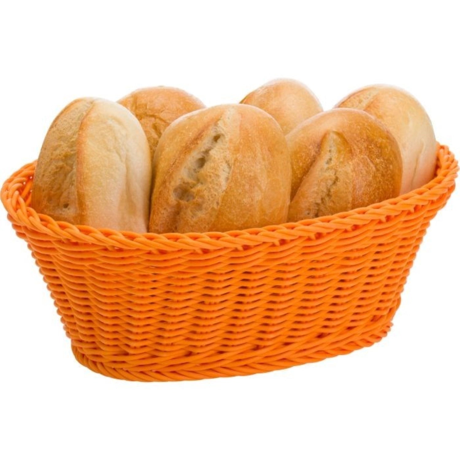 Korb oval, orange, 26x18.5x9cm