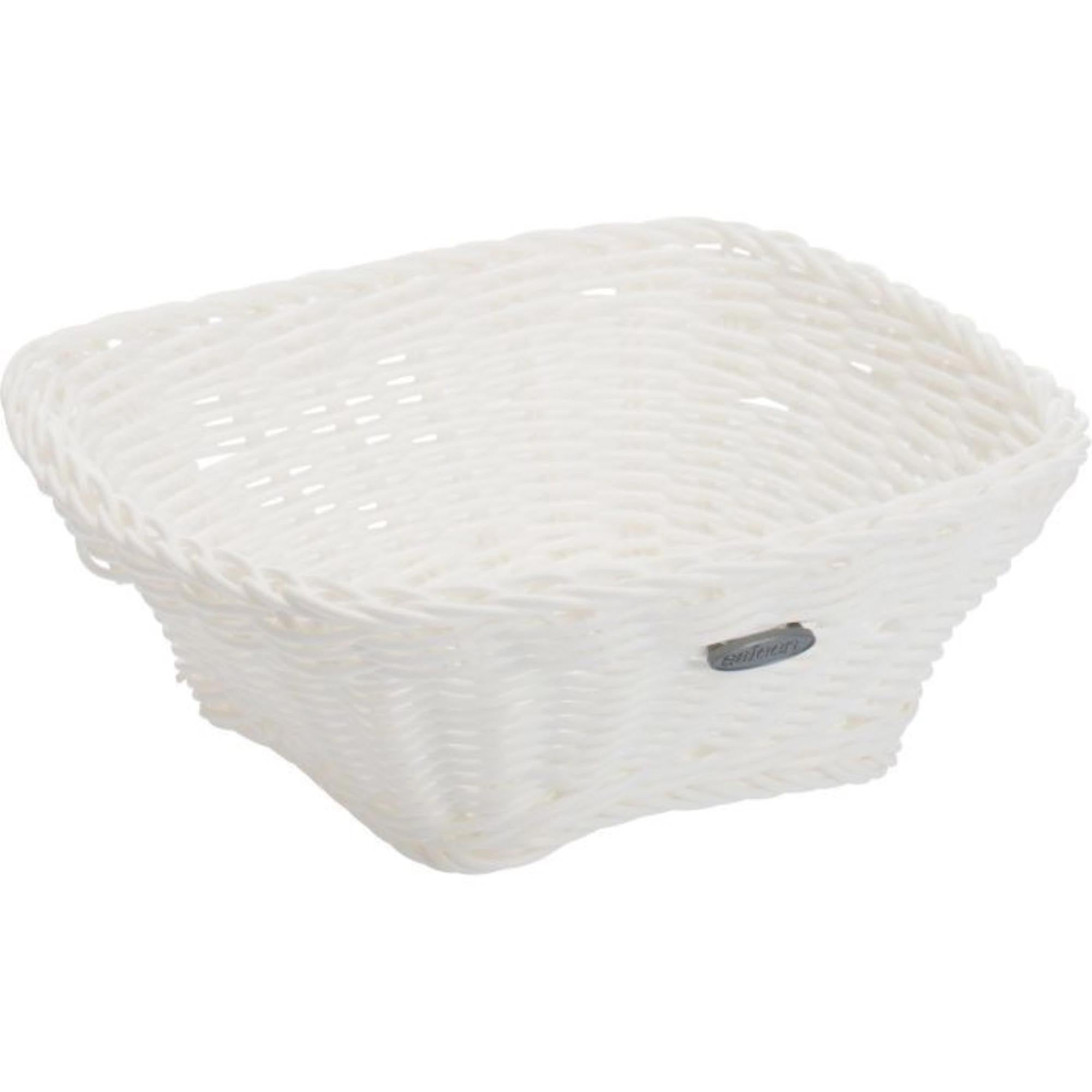 Korb quadratisch, weiss, 19x19x7,5cm in Weiss präsentiert im Onlineshop von KAQTU Design AG. Brotkorb ist von Westmark