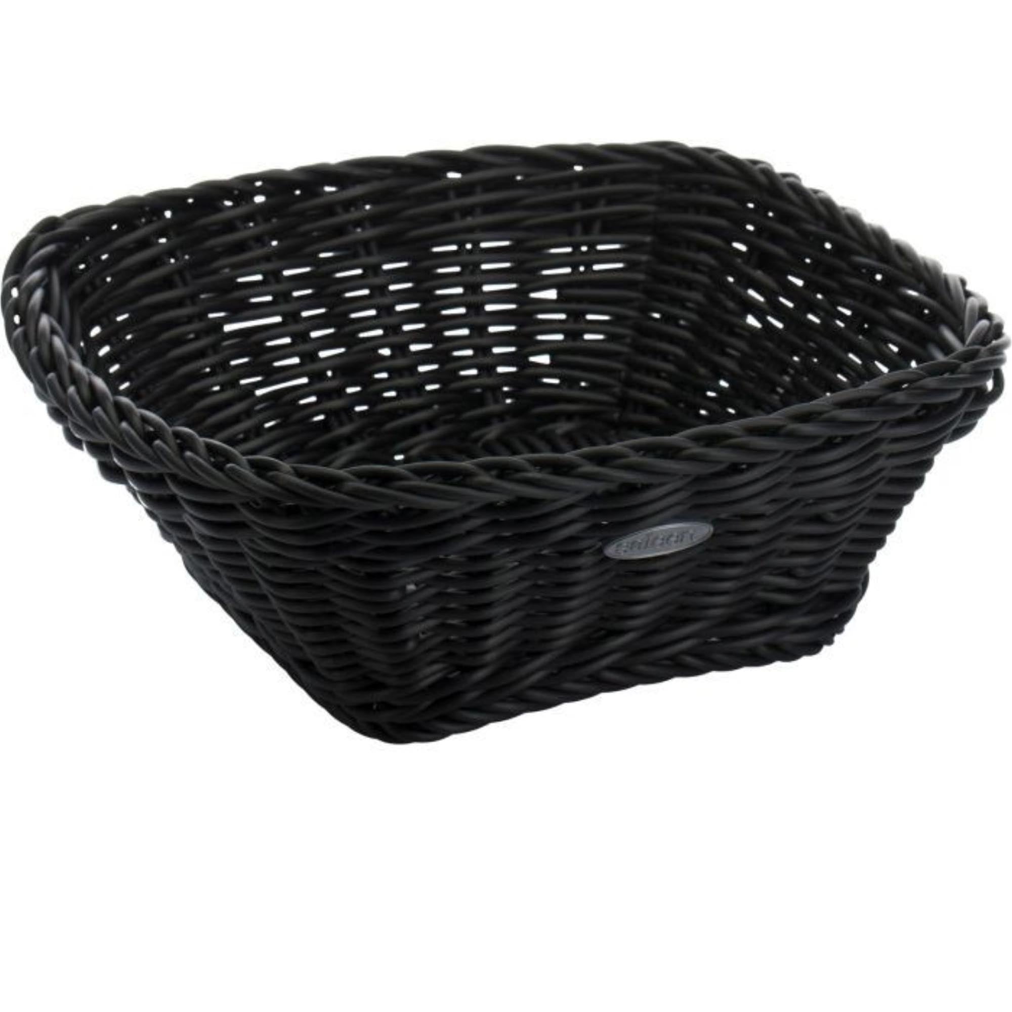 Korb quadratisch, schwarz, 19x19x7,5cm in Schwarz präsentiert im Onlineshop von KAQTU Design AG. Brotkorb ist von Westmark