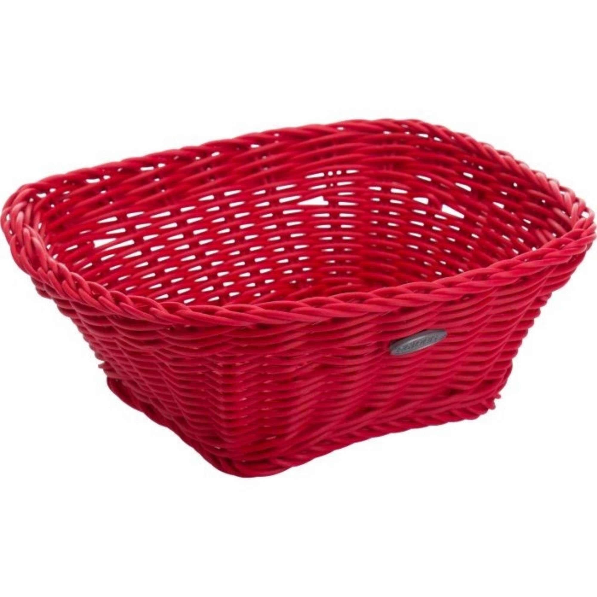 Korb quadratisch, r-rot, 19x19x7,5cm in Rot präsentiert im Onlineshop von KAQTU Design AG. Brotkorb ist von Westmark