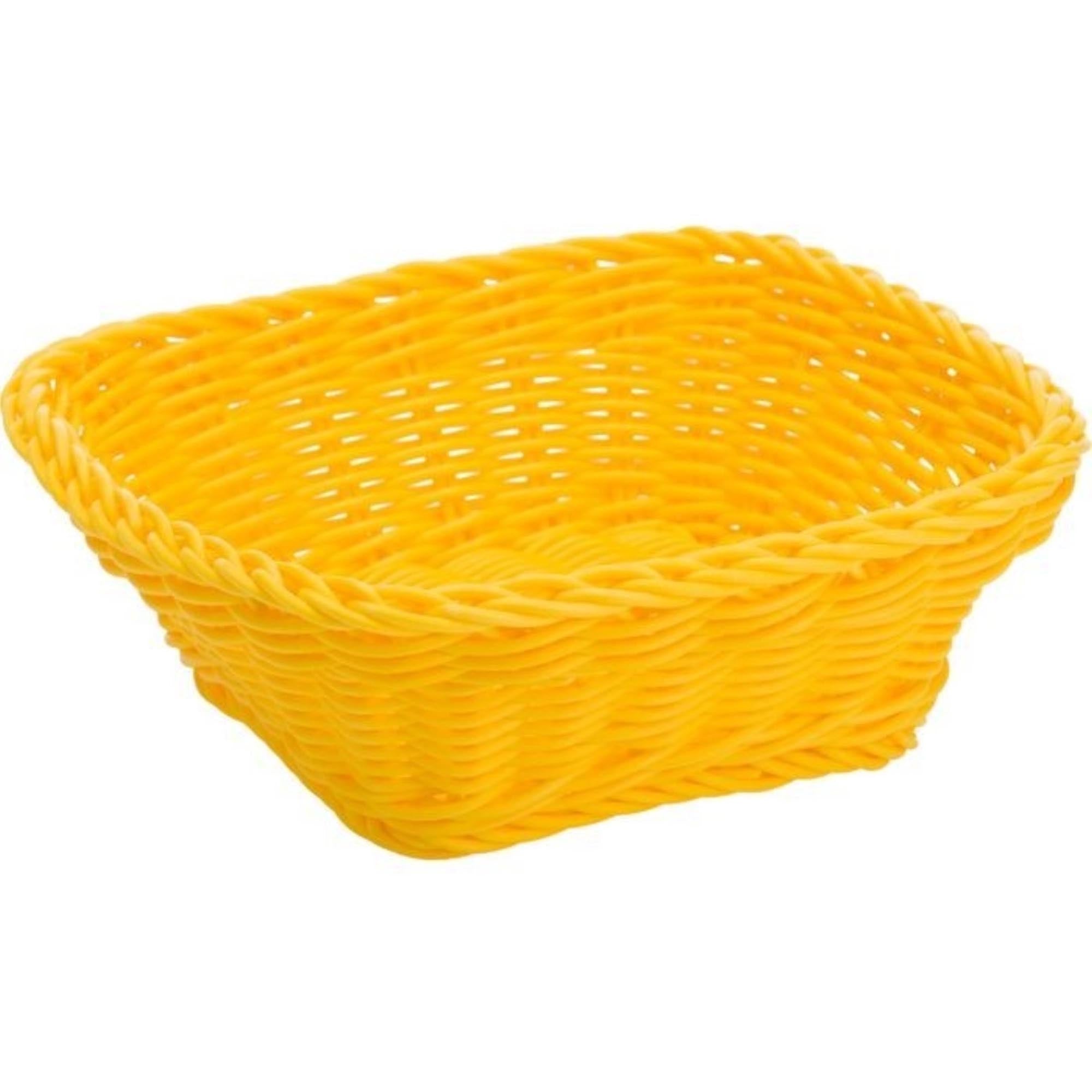 Korb quadratisch, z-gelb, 23x23x9cm in Gelb präsentiert im Onlineshop von KAQTU Design AG. Brotkorb ist von Westmark