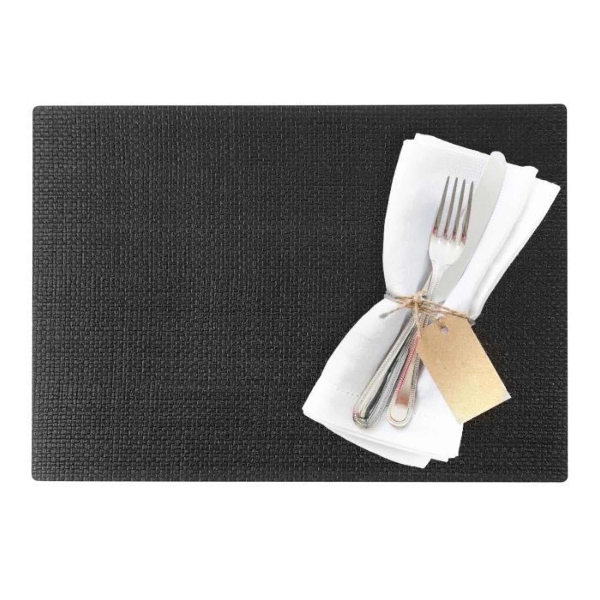 Elegantes schwarzes Tischset von Westmark, rechteckig 45x32.5cm, aus robustem PP, ideal für stilvolle und moderne Tischdekoration.