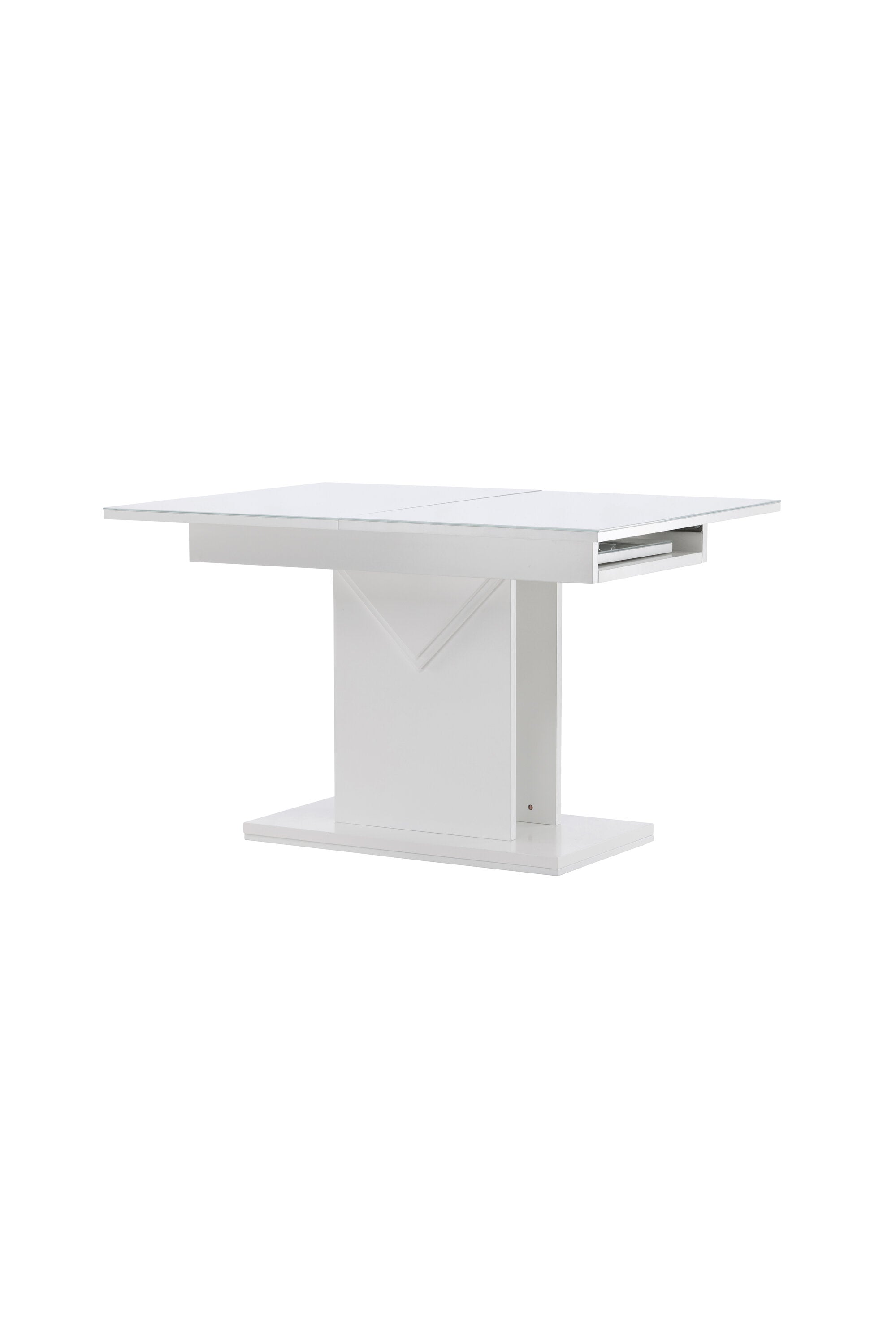 Pluto Tisch ausziehbar in Weiss präsentiert im Onlineshop von KAQTU Design AG. Esstisch ist von Venture Home