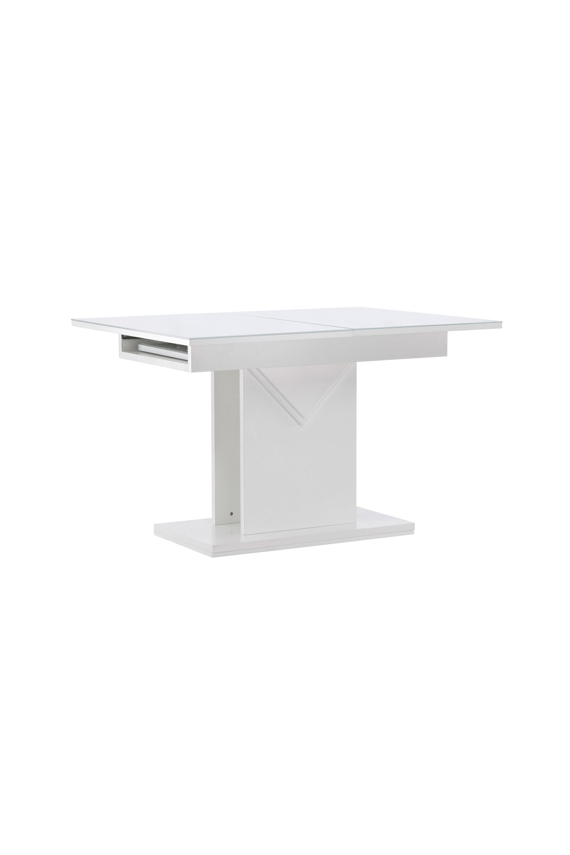 Pluto Tisch ausziehbar in Weiss präsentiert im Onlineshop von KAQTU Design AG. Esstisch ist von Venture Home