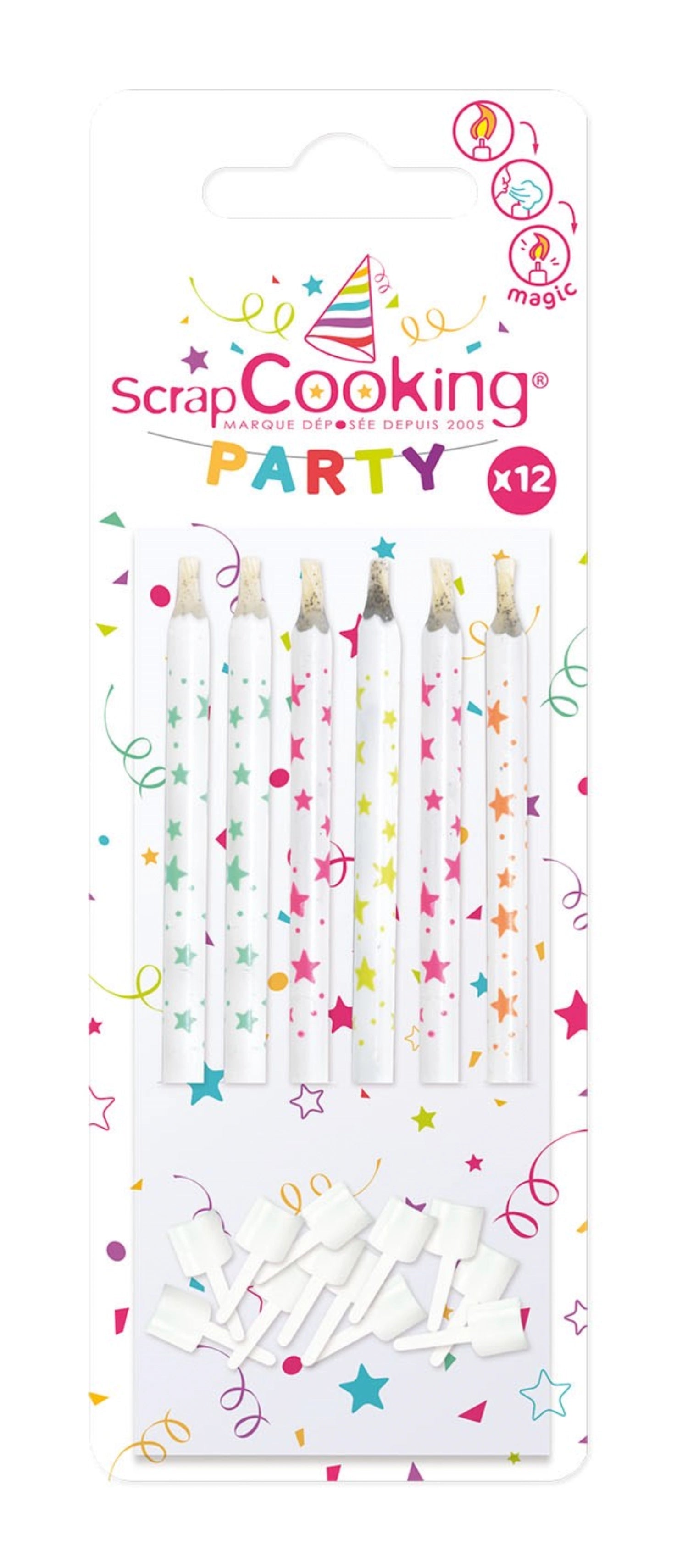 12 Stk. Kerzen Sterne