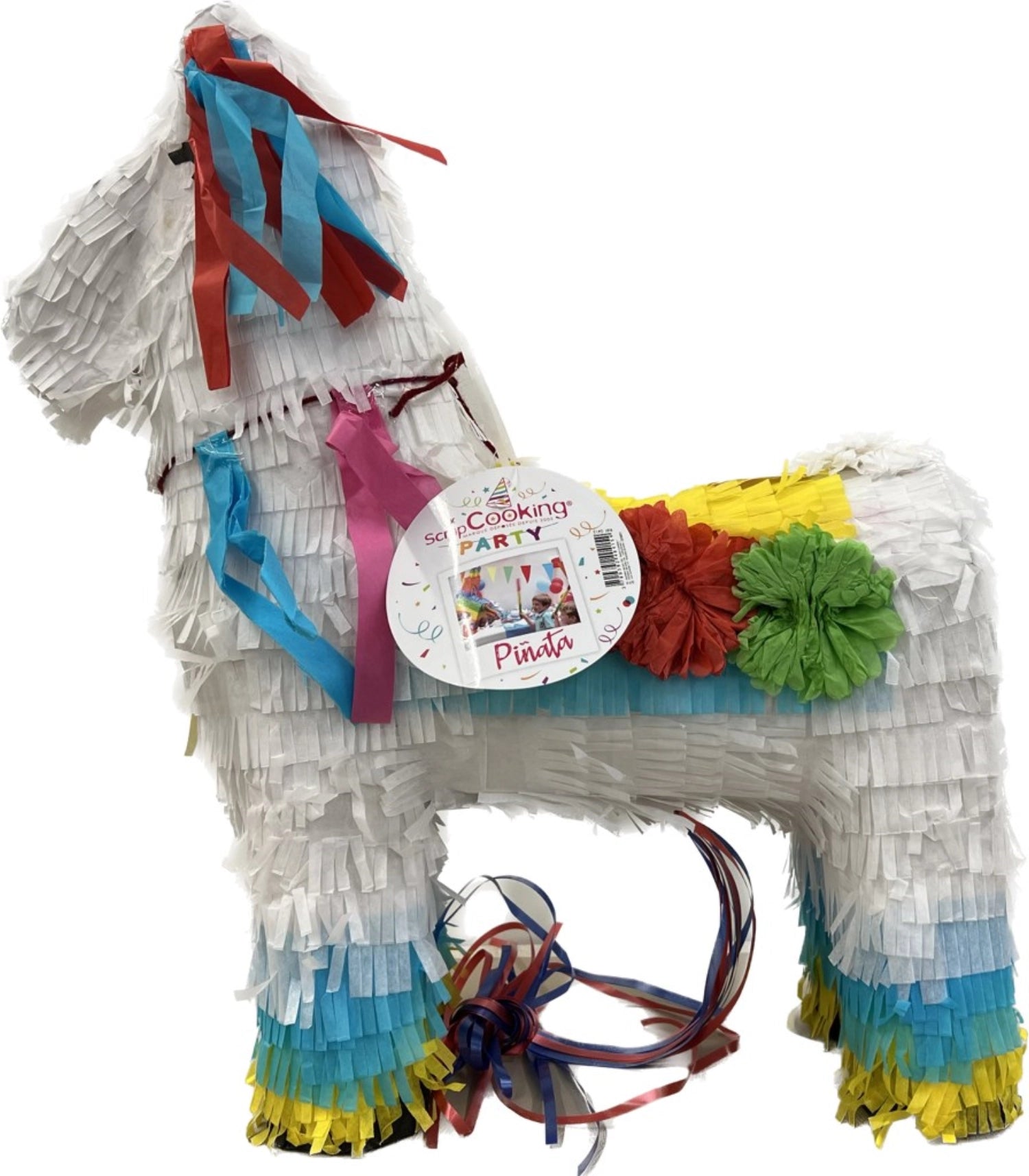 Fröhliche Pinata in Lama-Form, 60x53x18cm, ideal für Partys und besondere Anlässe, aus der Scrap Cooking Kollektion für kreative Feiern.