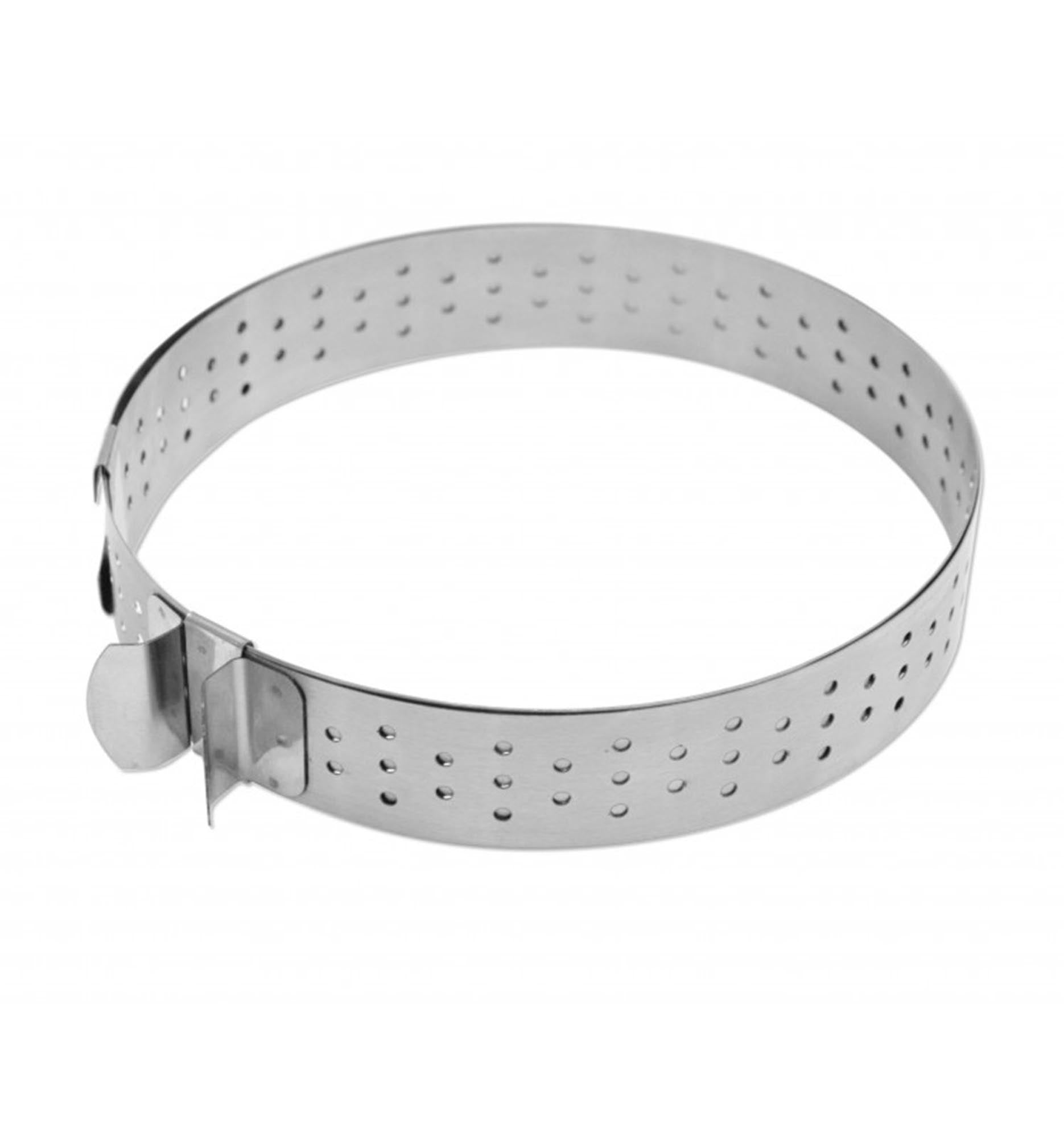 Tortenring perforiert ausziehbar 16-30cm H3cm