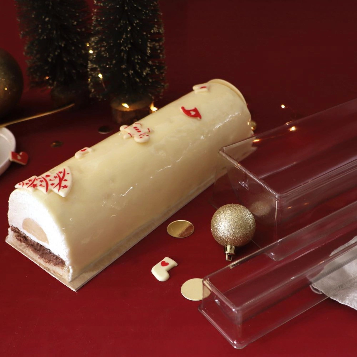 Edelstahl XXL-Biskuitrolle oder Parfaitform von Scrap Cooking, ideal für kreative Backprojekte und Desserts.