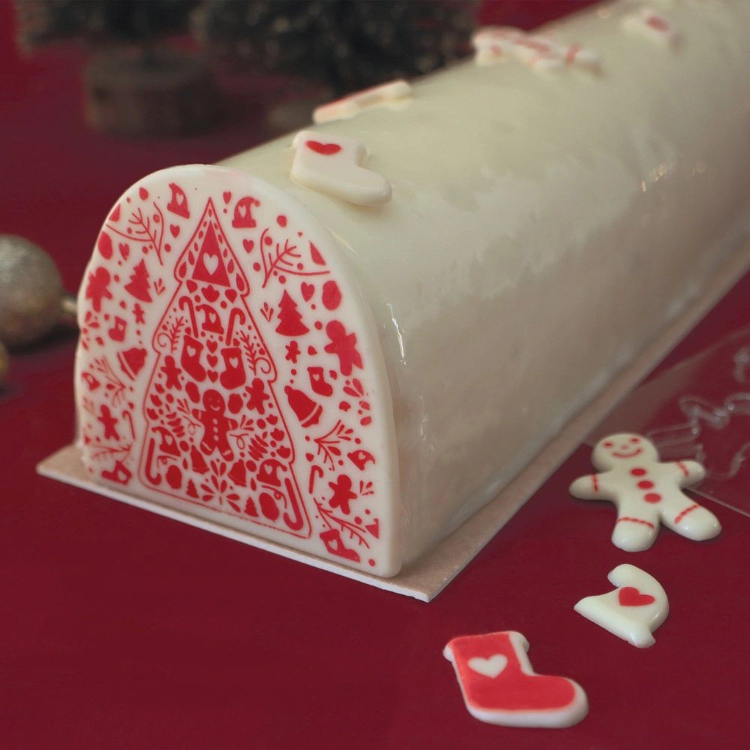 Edelstahl Backform für XXL-Biskuitrollen und Parfaits, perfekt für kreative Desserts und Backideen von Scrap Cooking.