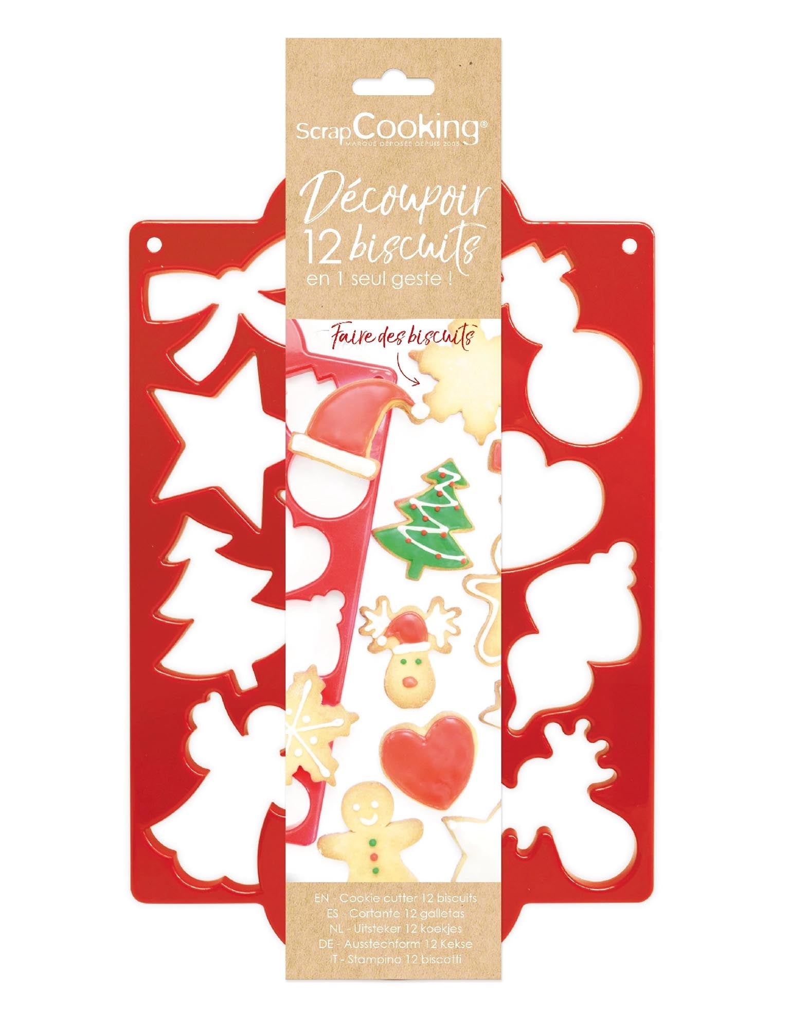 Entdecken Sie die ScrapCooking Ausstechplatte Weihnachten für festliche Plätzchen und kreative Dekorationen. Ideal für Weihnachtsbäcker!