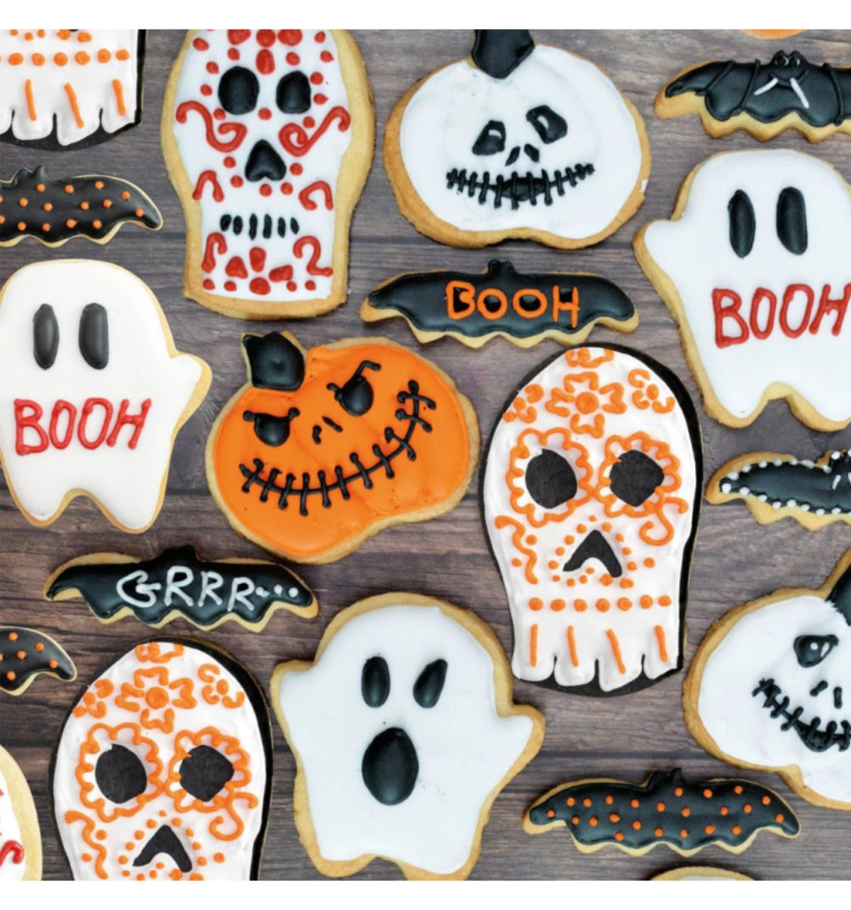 4-tlg. Set Ausstechform Halloween in Silber präsentiert im Onlineshop von KAQTU Design AG. Backen ist von Scrap Cooking