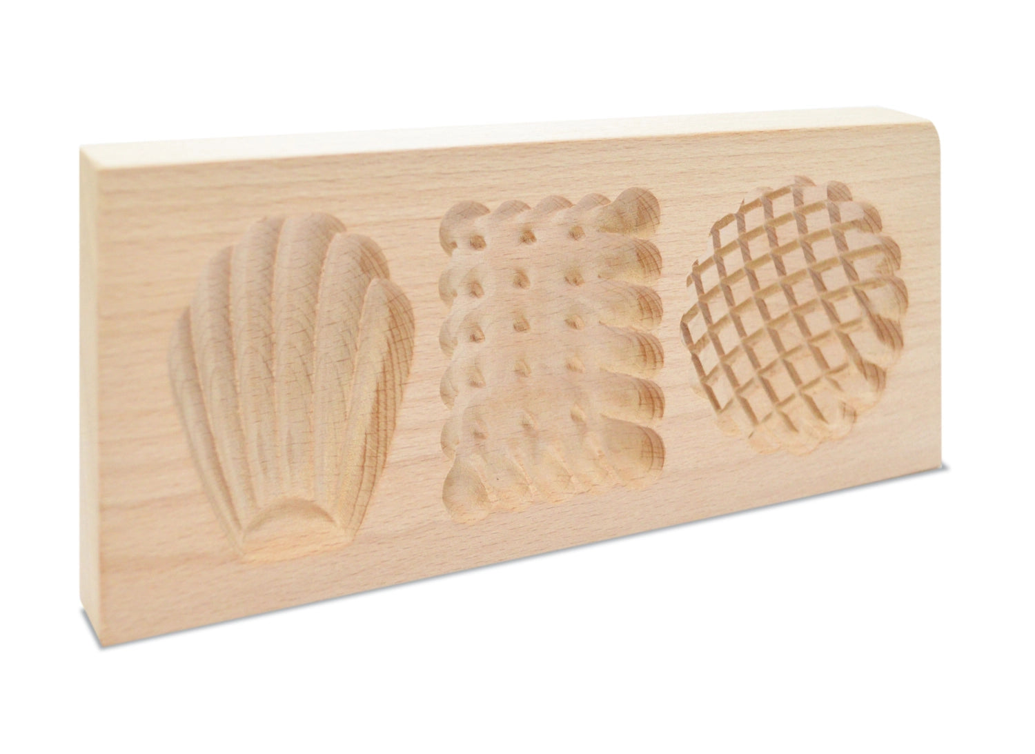 Hochwertige Holzform für die Herstellung von gefüllten Keksen, ideal für kreative Backprojekte, Maße 20x10x2cm, ein Must-Have für jede Küche.