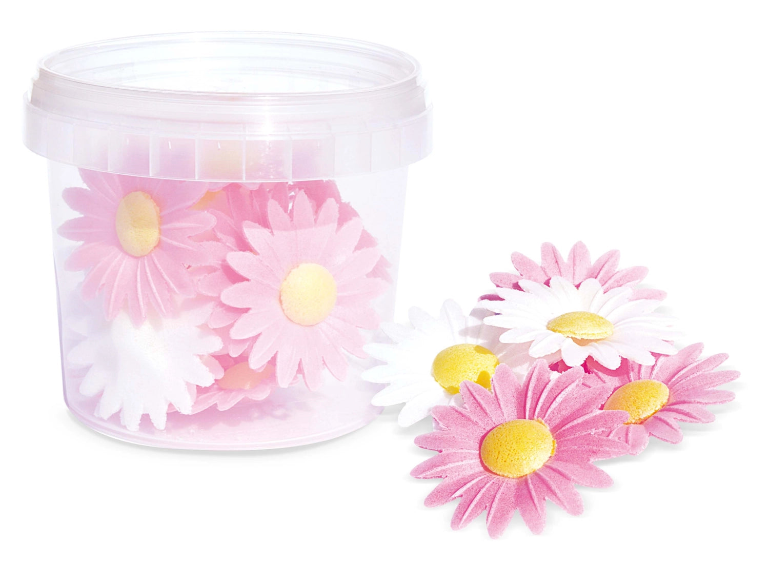 Essbare Zuckerfiguren Gänseblümchen von Scrap Cooking: 18 Stück, ideal für Kuchen, Cupcakes und Torten. Perfekt für jeden Anlass!
