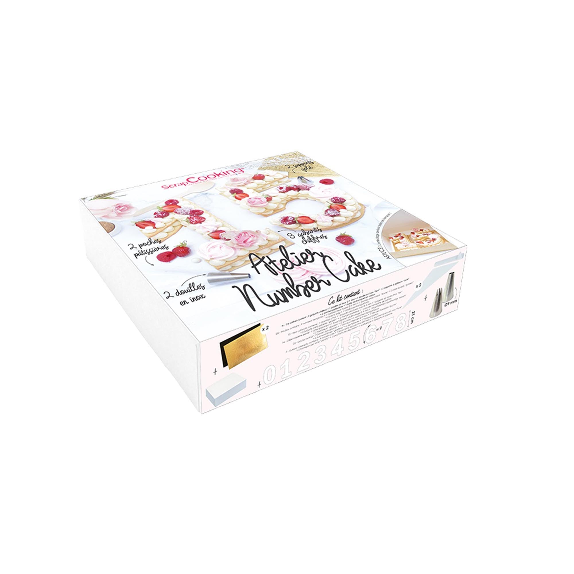Gestalten Sie kreative Zahlentorten mit dem Scrap Cooking Atelier Number Cake – ideal für besondere Anlässe und kinderleicht in der Anwendung!