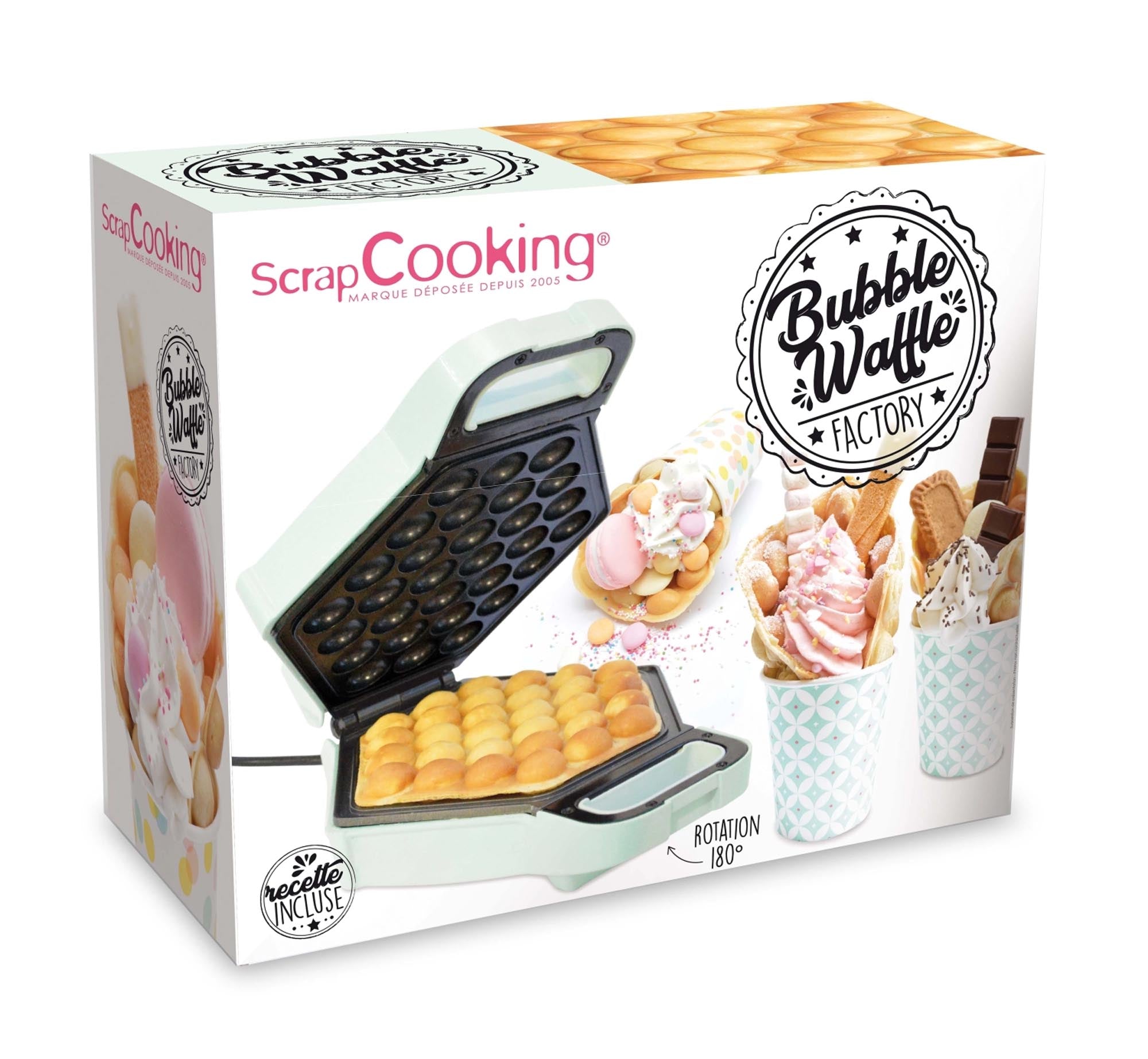 Zaubere einzigartige Bubble-Waffeln mit Scrap Cookings Waffelgerät!