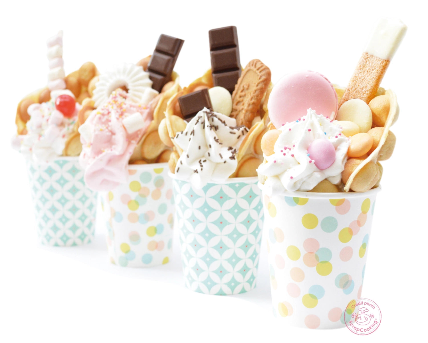 Genießen Sie mit der Bubble-Waffles Factory von Scrap Cooking kreative Waffeln in einzigartigen Formen – ideal für süße und herzhafte Snacks!