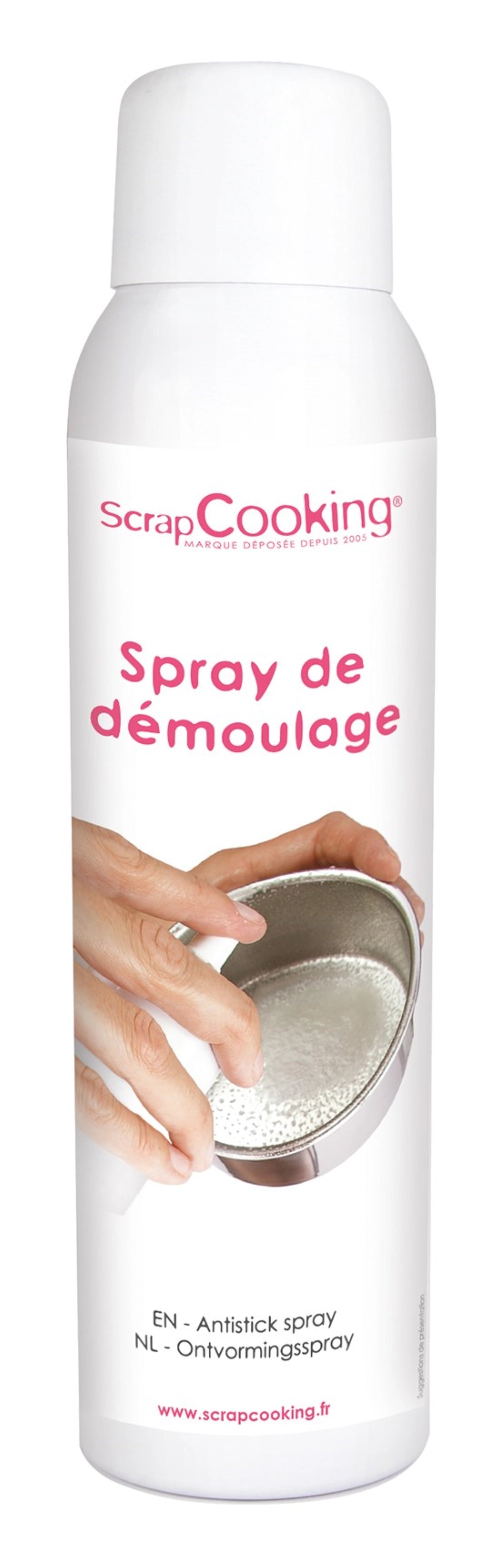 Antihaftspray für Backformen 200 ml von Scrap Cooking, sorgt für müheloses Lösen von Teig und perfekte Backergebnisse ohne Ankleben.