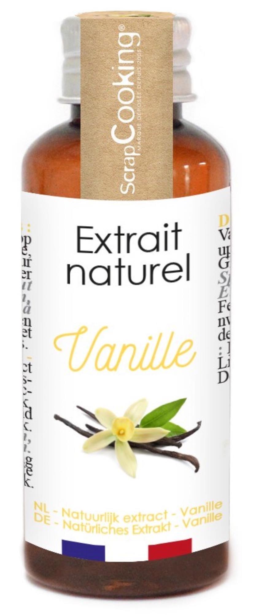 Natürliches Vanilleextrakt von Scrap Cooking: Intensives Aroma aus erlesenen Vanilleschoten, ideal für Backen und Kochen. 40 ml purer Genuss.