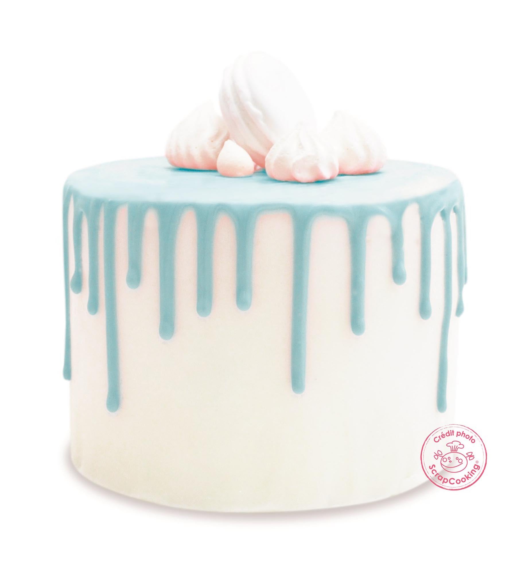 Verwandeln Sie Ihre Kuchen mit der blauen Scrap Cooking Schokoladenglasur in ein schokoladiges Kunstwerk! Perfekt für Drip Cakes.