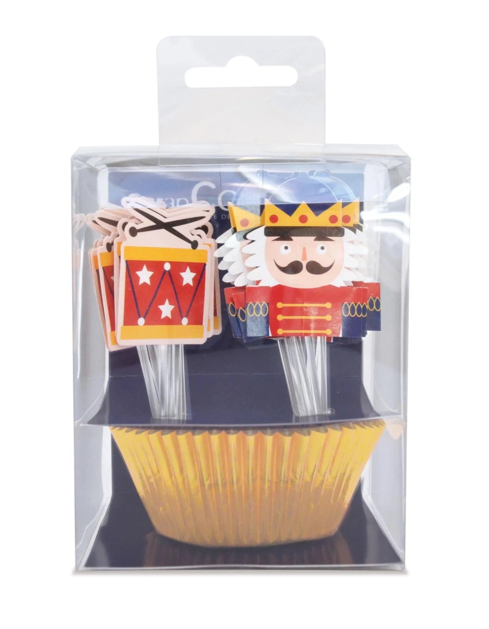 24 Cupcakesförmchen u. 24 Cake Toppers - KAQTU Design