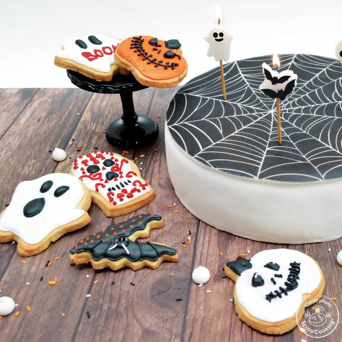 8 Stk. Kerzen Halloween in Mehrfarbig präsentiert im Onlineshop von KAQTU Design AG. Kerzen ist von Scrap Cooking