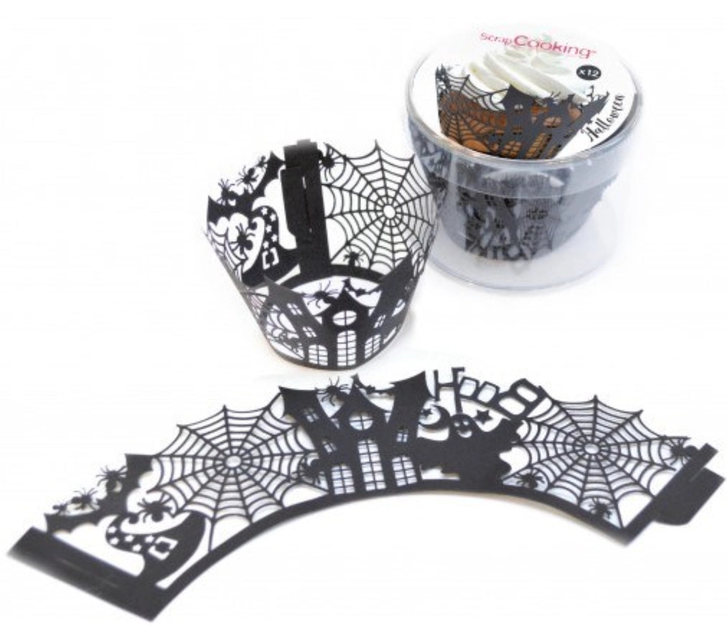 12 Stk. Cupcake-Wrappers Halloween - KAQTU Design
