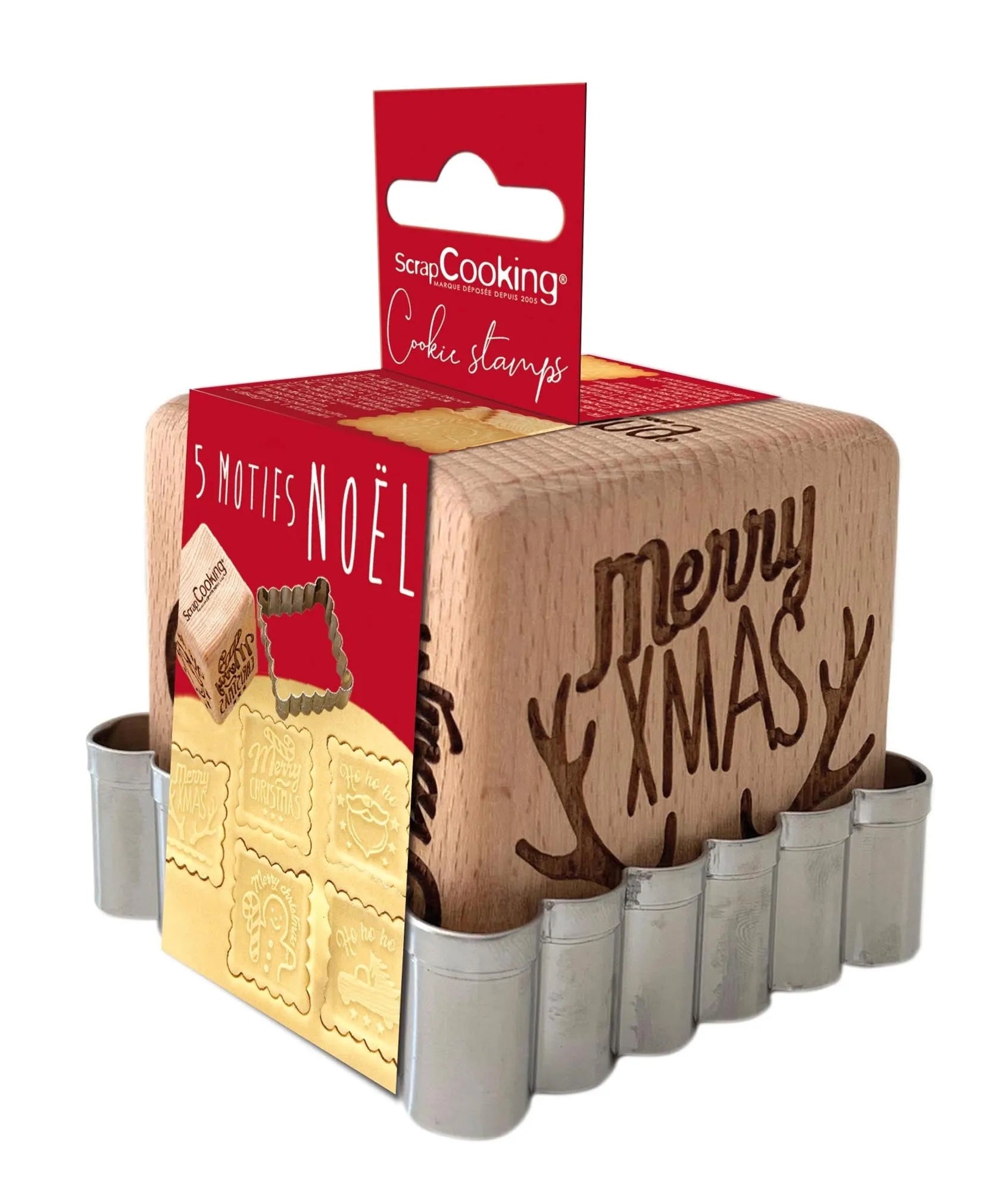 Cookie Stamp, Würfelstempel u. Ausstecher, Weihnachten, Küchenhelfer, KAQTU Design