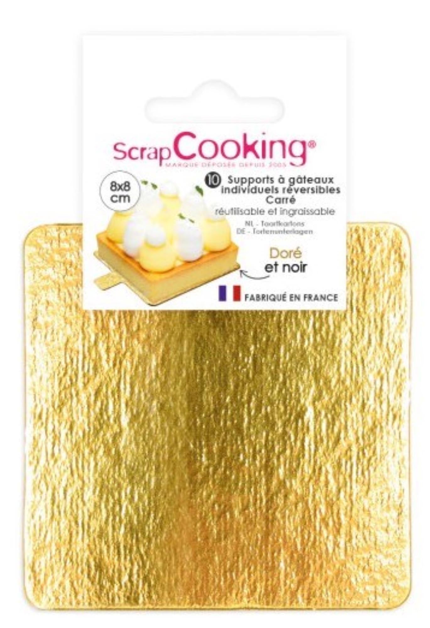 Stilvolles 10er Set Tortenhalter in Gold und Schwarz, 8 cm. Ideal für kleine Desserts, robust und umweltfreundlich. Perfekte Präsentation für jeden Anlass!