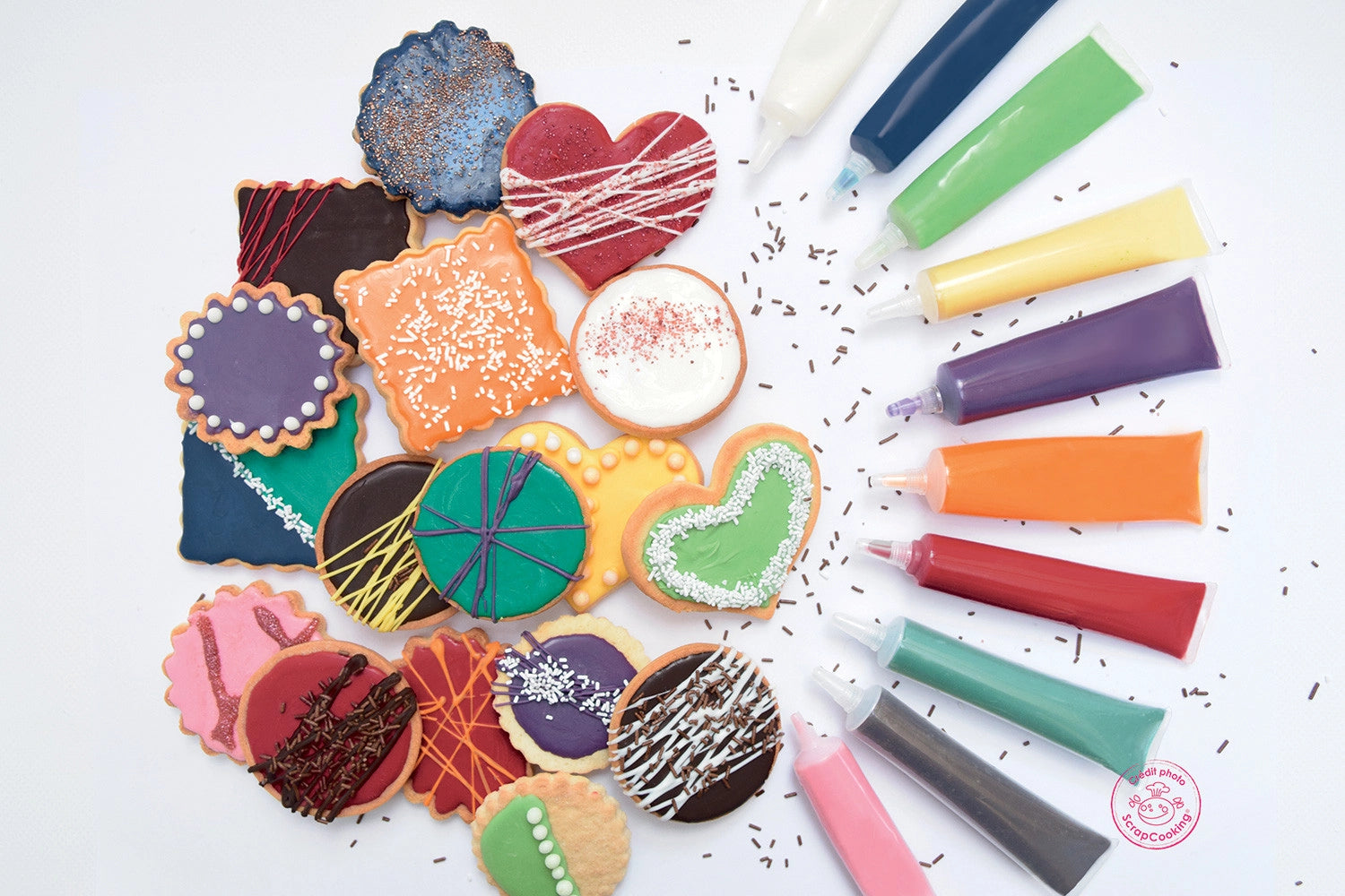 Schokoladiger Dekorationsstift von Scrap Cooking, 25g, perfekt für das Verzieren von Kuchen und Süßspeisen, für kreative Backideen.