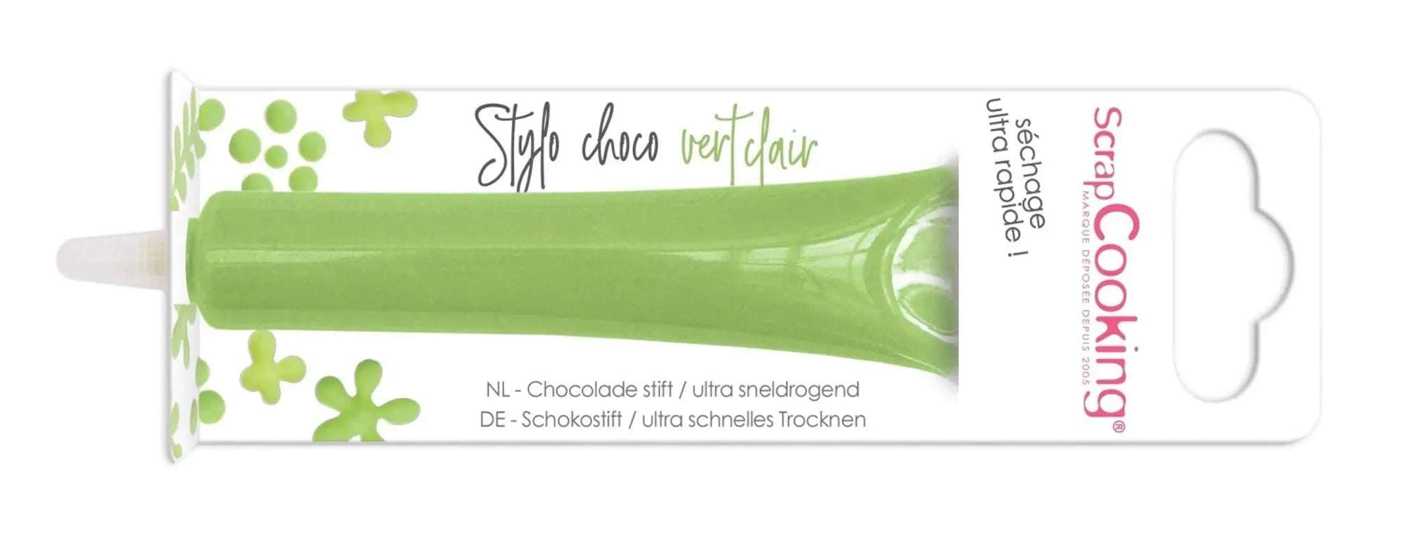 Stift mit Schokoladengeschmack hellgrün 25g - KAQTU Design