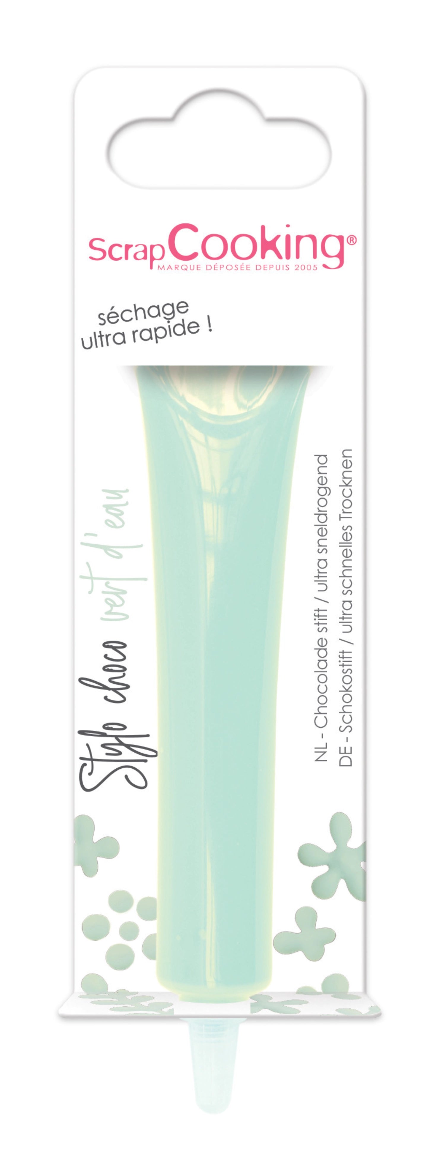 Chocolate flavored pen aqua green 25g
