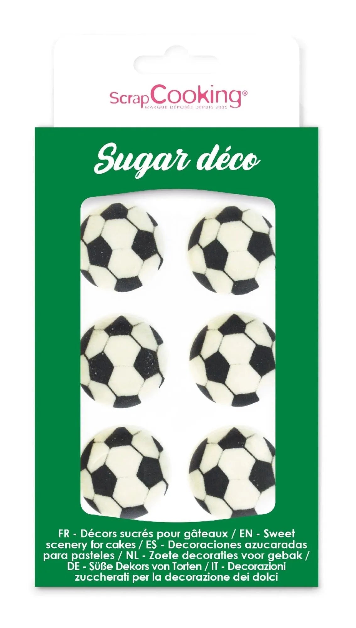 6 Stk. Zucker Deko Fussball - KAQTU Design