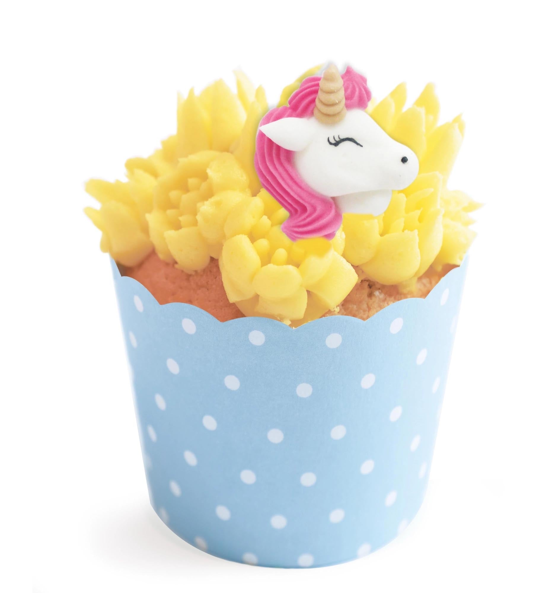 Gestalten Sie Ihre Desserts mit 6 bunten Zucker-Einhörnern von Scrap Cooking und bringen Sie Magie auf jede Feier!