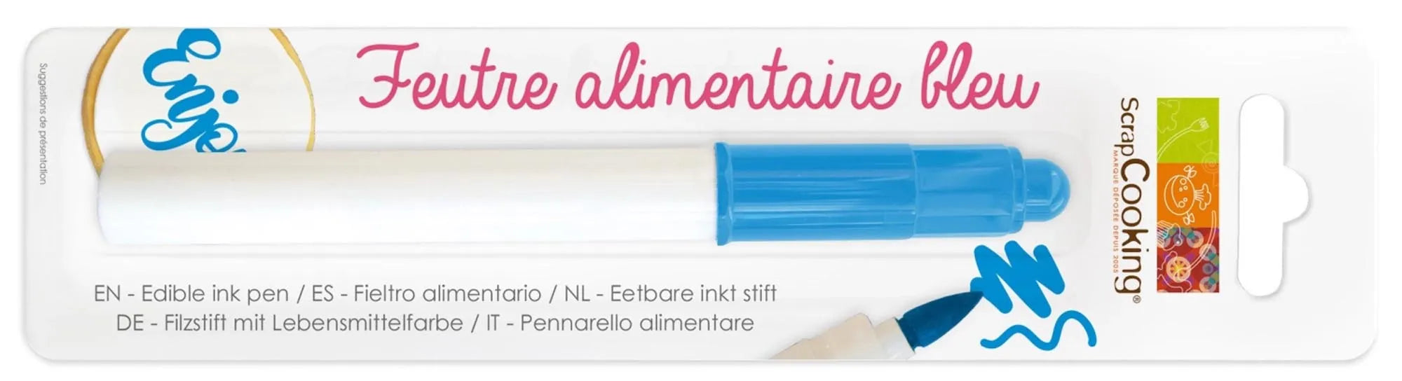 Lebensmittelstift blau