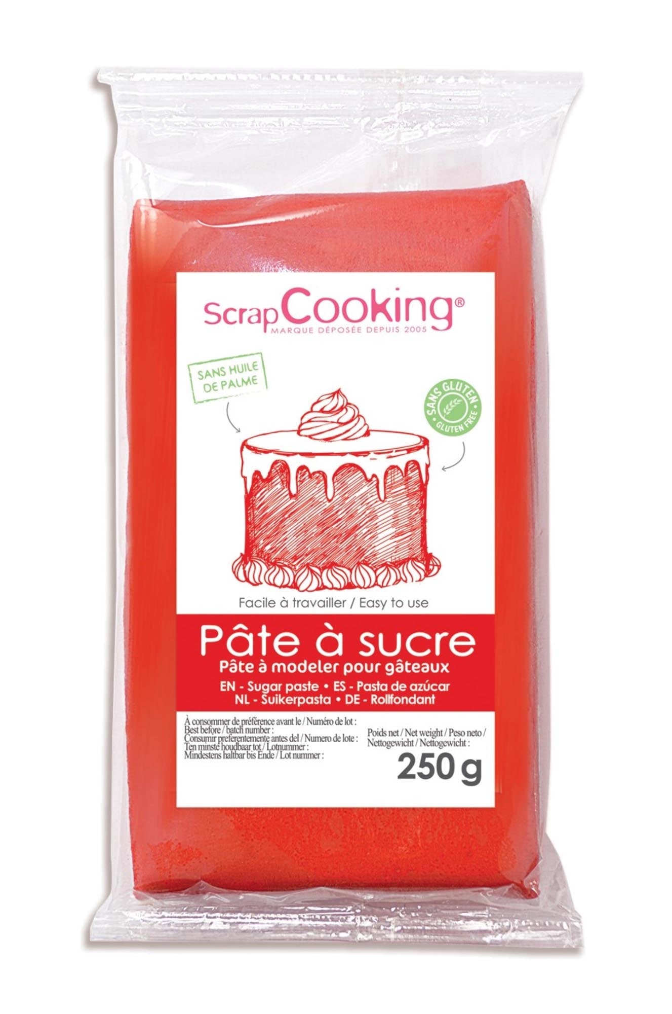 Sugar paste red 250g