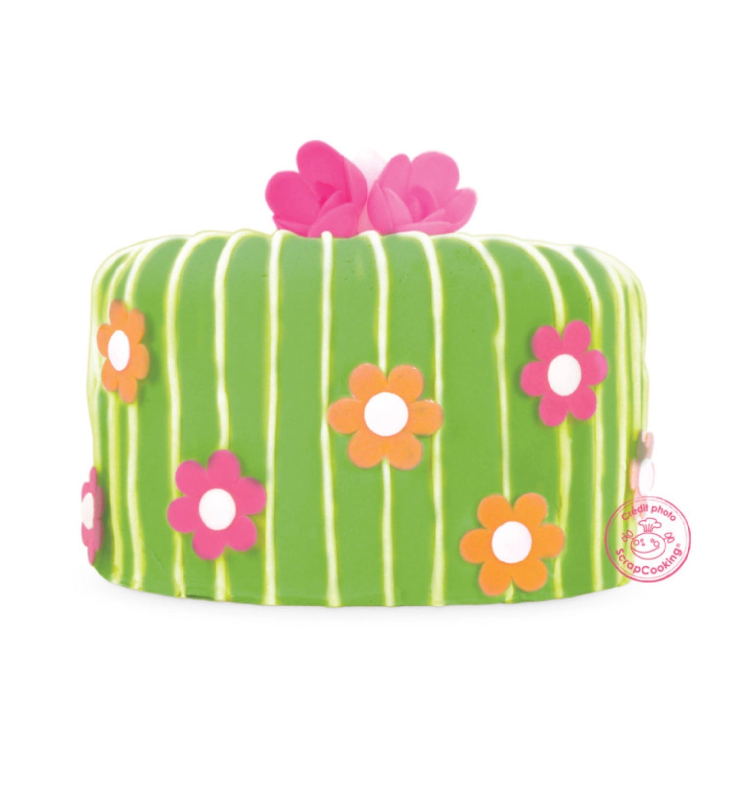 Grüner Zuckerfondant, ausgerollt, Durchmesser 36 cm, 430 g, perfekt für kreative Tortendekorationen und Backprojekte.