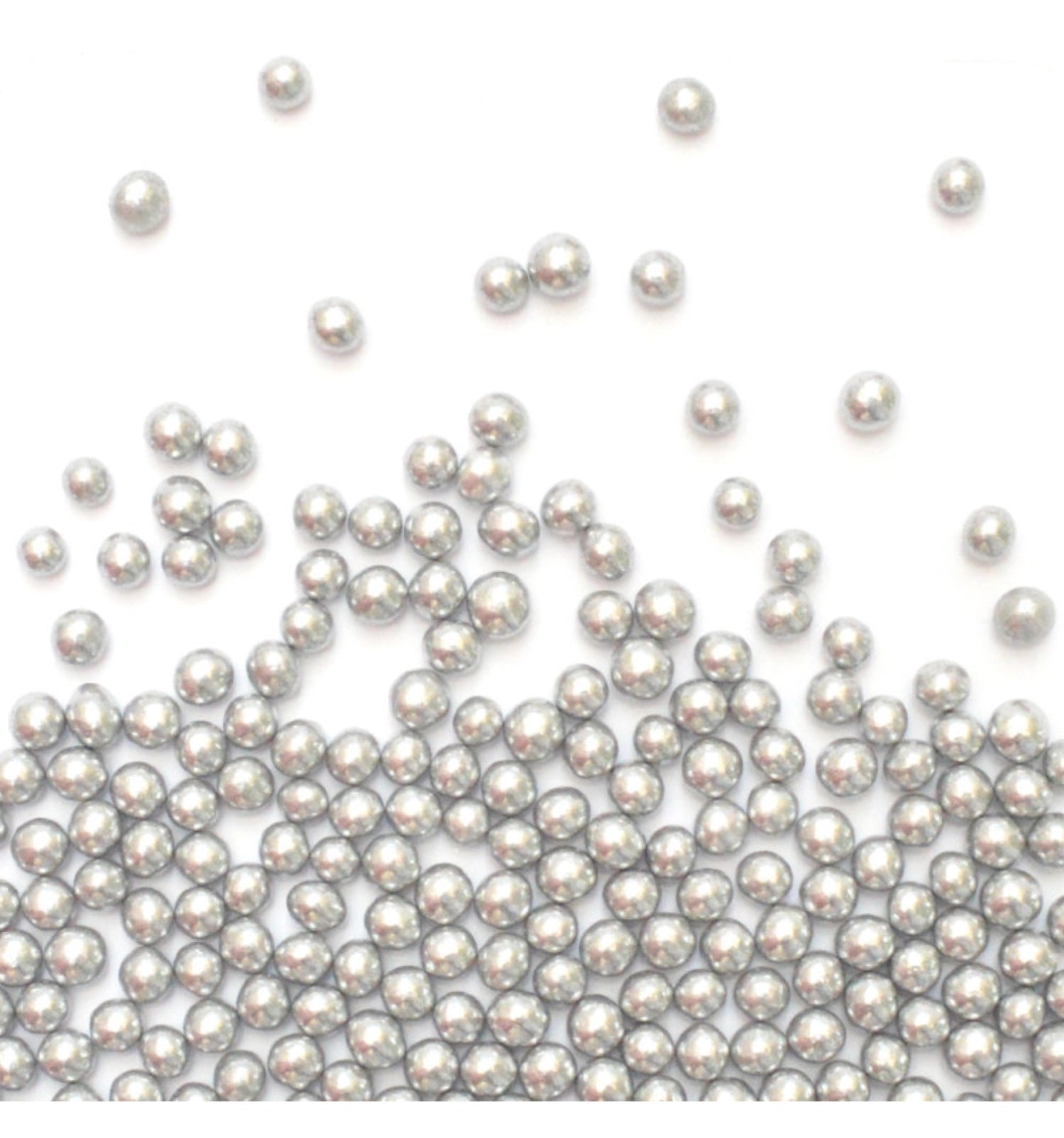 Decorative sugar pearls silver 55g