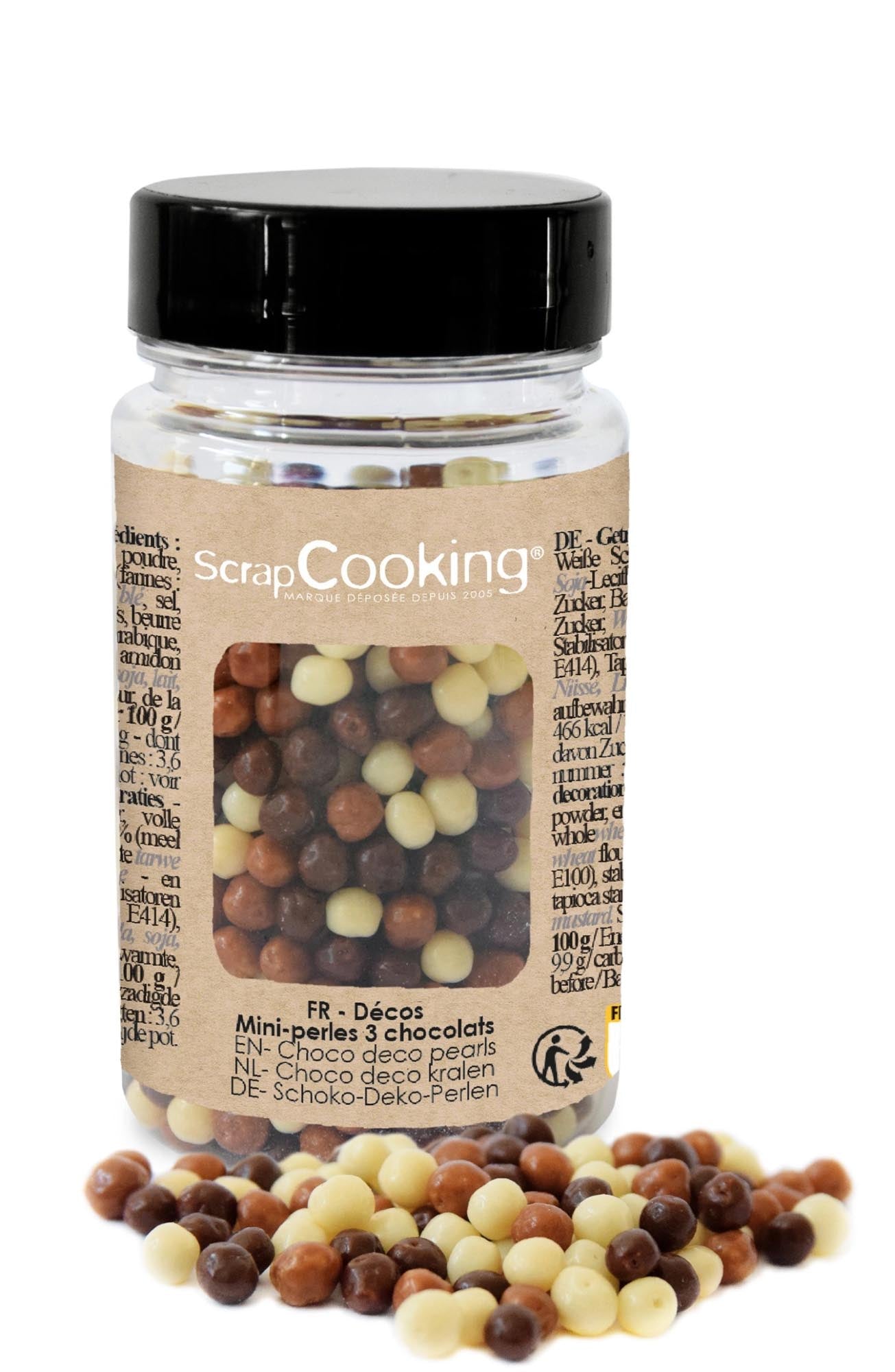 Bunte Schoko-Perlen für kreative Backideen, 40g von Scrap Cooking.