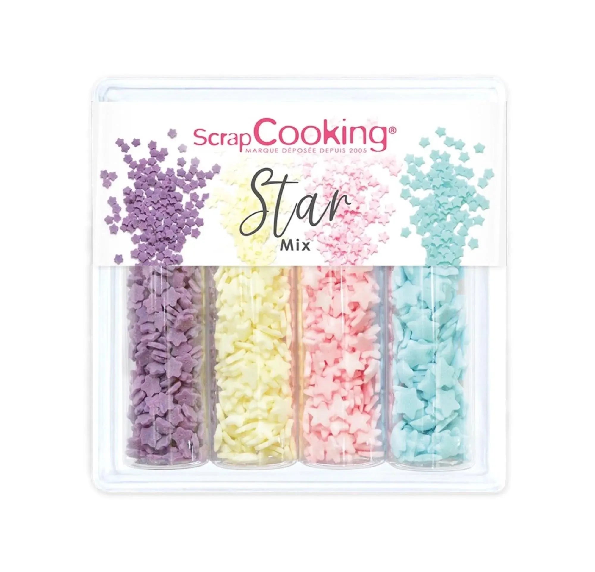 4er Set Zuckerdekors Star Mix 52g - KAQTU Design