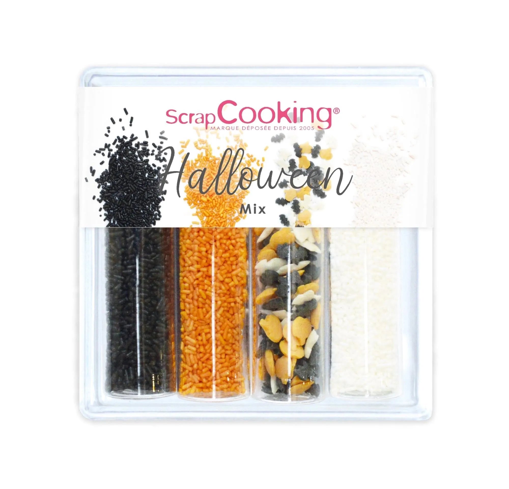 4er Set Zuckerdekors, Halloween Mix, 69g