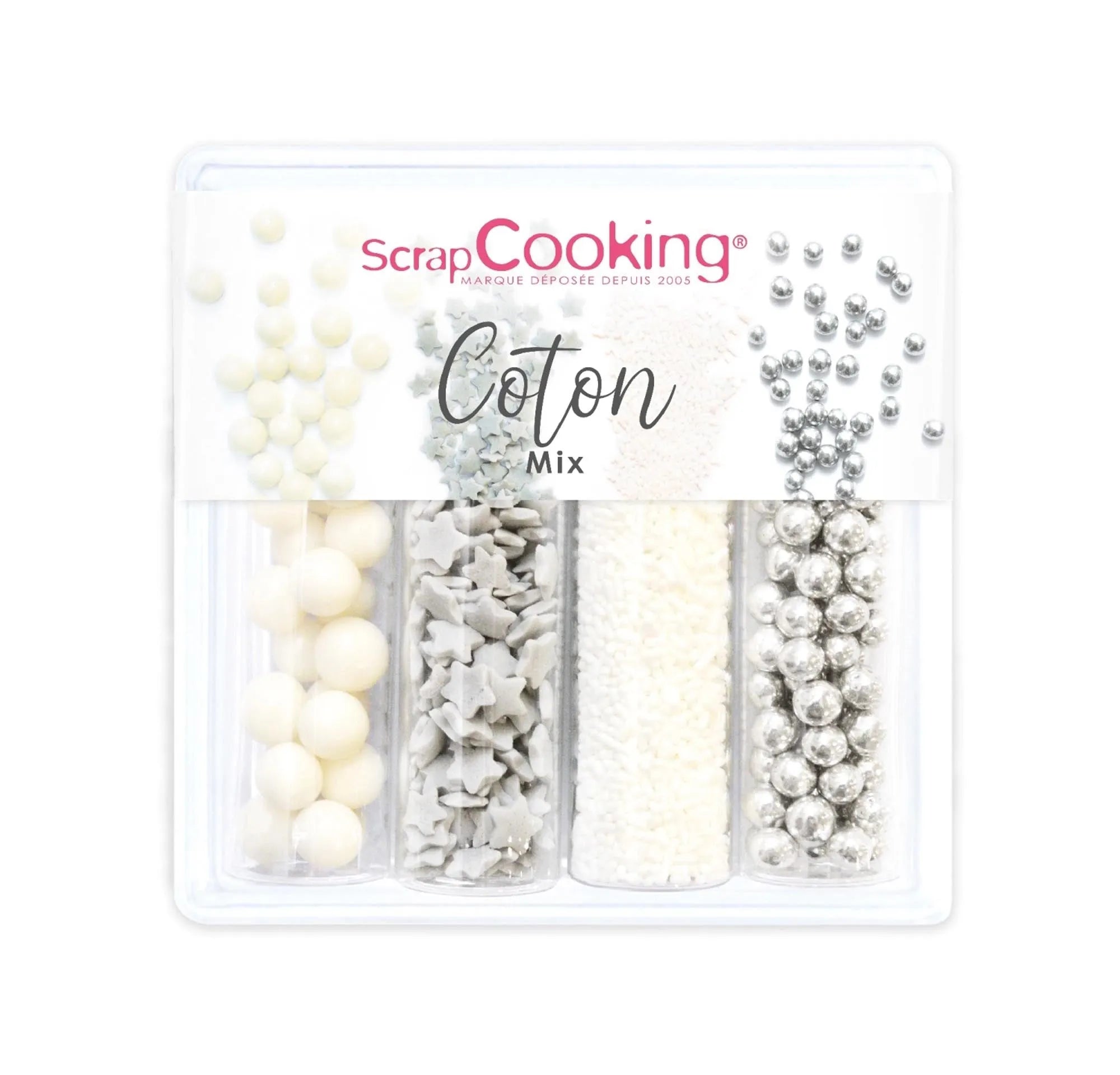 Bunte Zuckerdekore für kreative Backideen, 4er Set von Scrap Cooking.