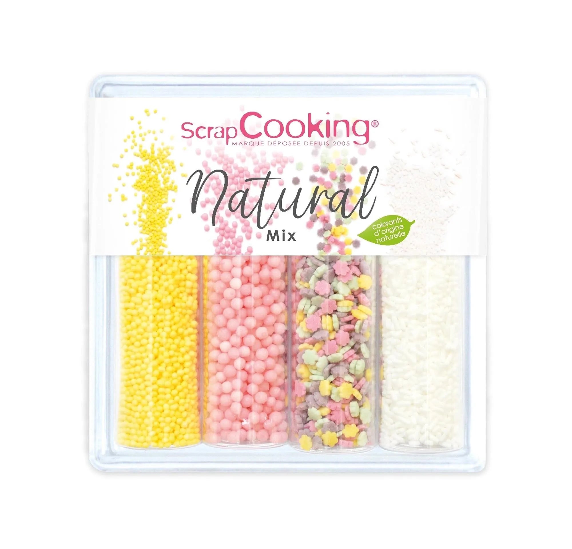 4er Set Zuckerdekors, Natural Mix, 56g - KAQTU Design