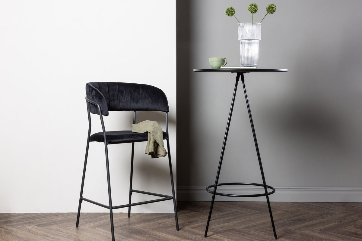 Bistro Bartisch in Schwarz präsentiert im Onlineshop von KAQTU Design AG. Hochtisch ist von Venture Home