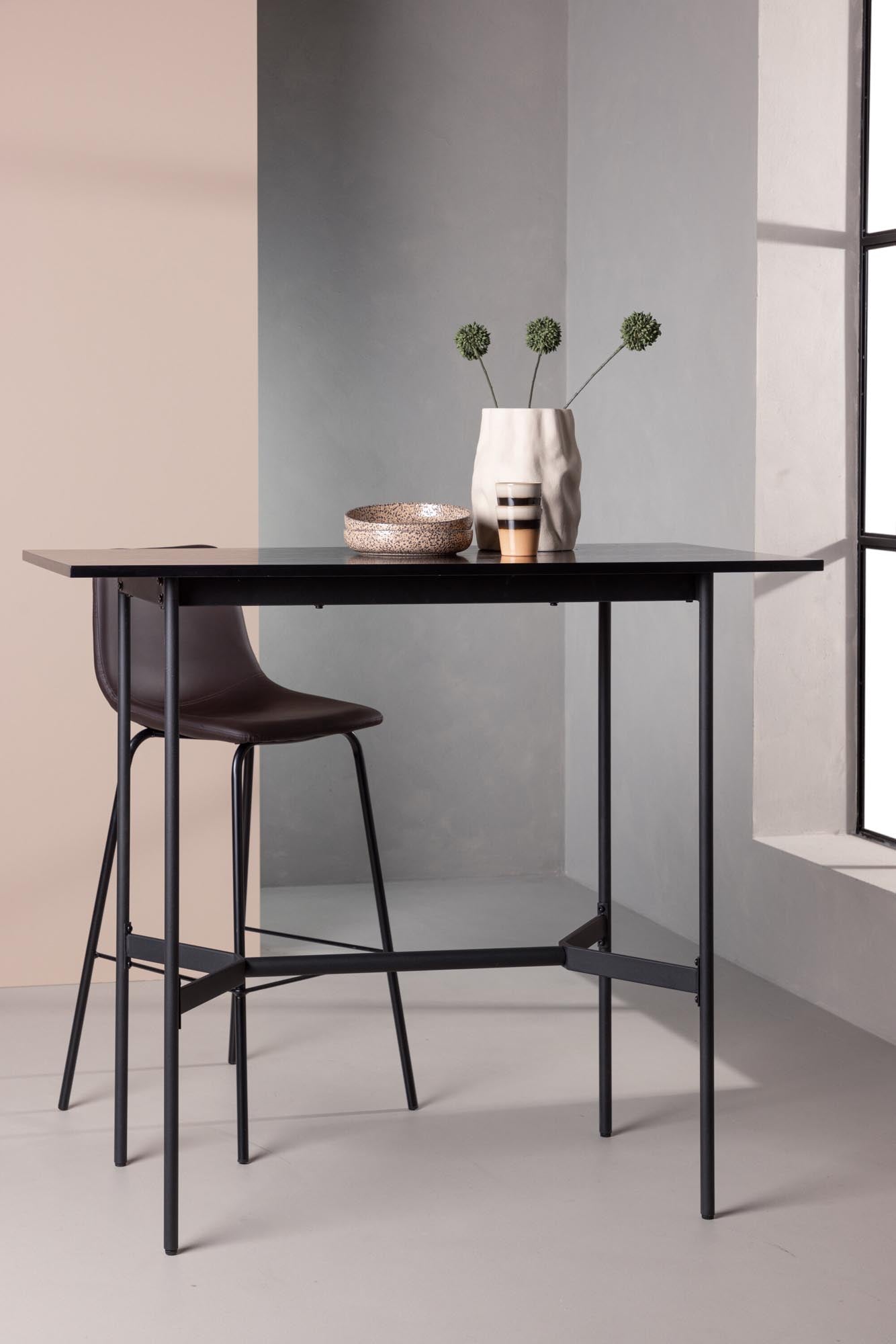 Stylischer RAX Bartisch von Venture Home: Minimalistisches Design, pflegeleichte MDF-Oberfläche, stabiler Metallrahmen – perfekt für jedes Zuhause.