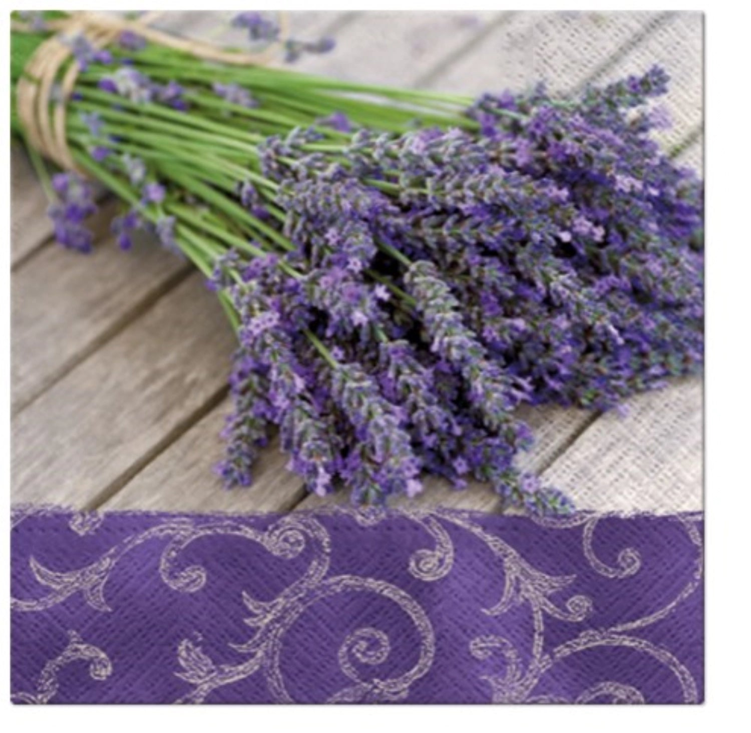Servietten Lunch 20x Lavendel, 33x33cm in Violett präsentiert im Onlineshop von KAQTU Design AG. Servietten ist von PAW