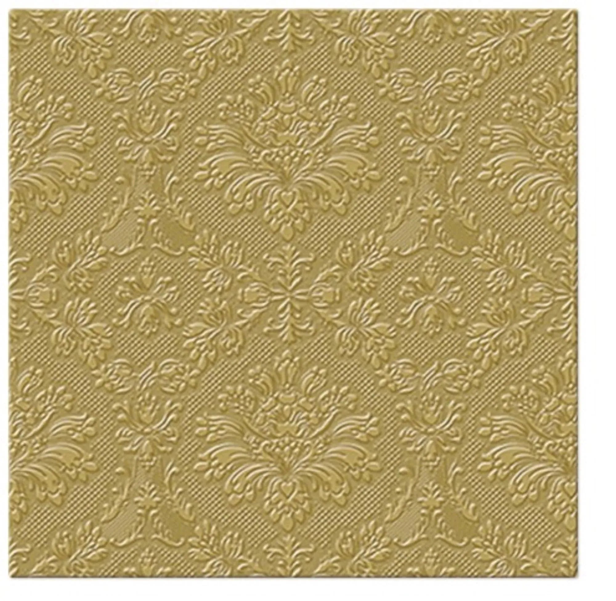 Elegante, goldene Servietten (33x33cm) von PAW Decor Collection: Luxus, Saugfähigkeit und Stil für jeden Anlass.